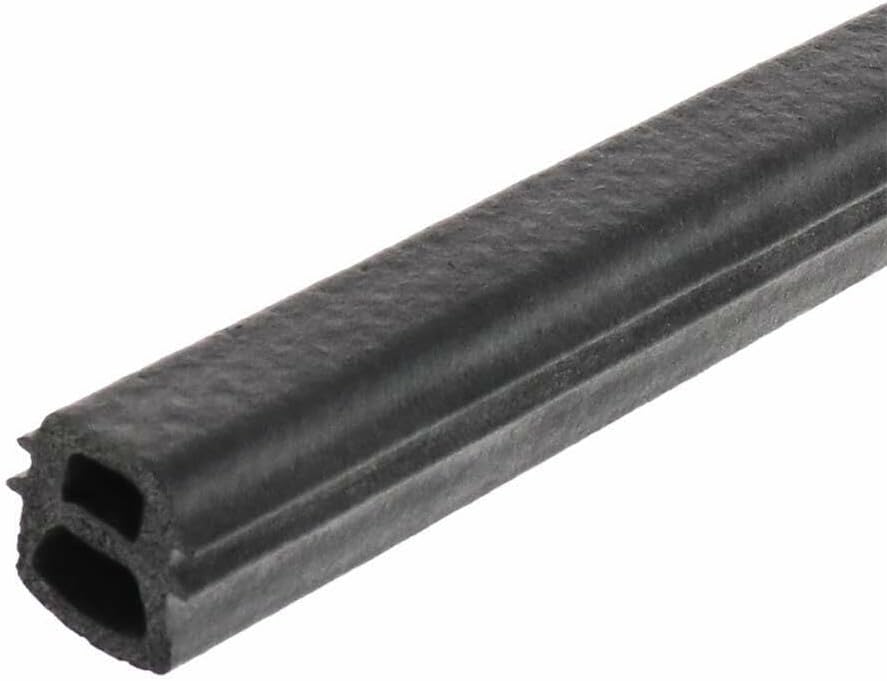 Close-up of the dishwasher door gasket seal profile