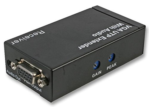 PRO SIGNAL PSG03506 VGA UTP Extender with Audio Receiver over Cat5, Black