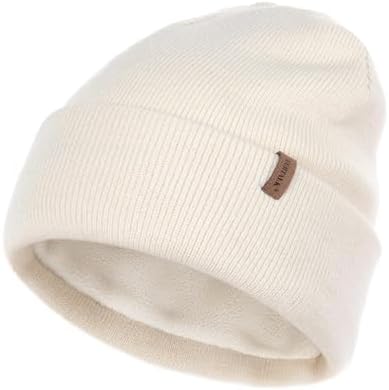 FURTALK Classic Beanie Mütze Herren mit Weichem Fleecefutterr Unisex Strickmütze Warm Bequem Wintermütze für Damen