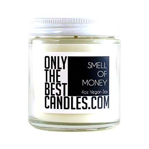 Smell of Money 4oz Candle | Glass Jar 4oz | Vegan Soy Wax | Handmade Small Business | Lasts 40+ Hours