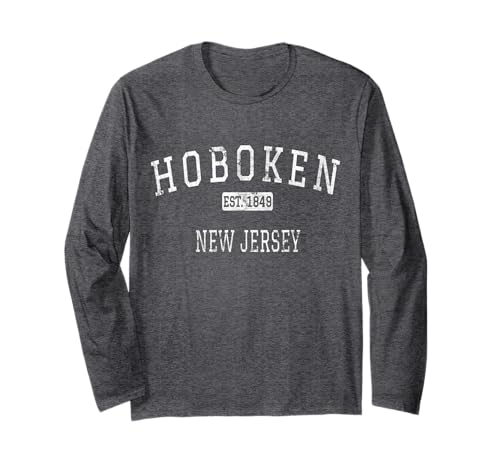 Hoboken New Jersey NJ Vintage Long Sleeve T-Shirt