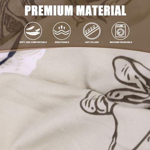 Image of SearchI RV Dinette Cushion Covers, Stretch Camper Cushion Slipcovers for Travel Trailer Couch RV Booth Seat, Replacement Camper Sofa Chair Protector (1 Backrest Cover & 1 Bench Cover, Flower Shadow)