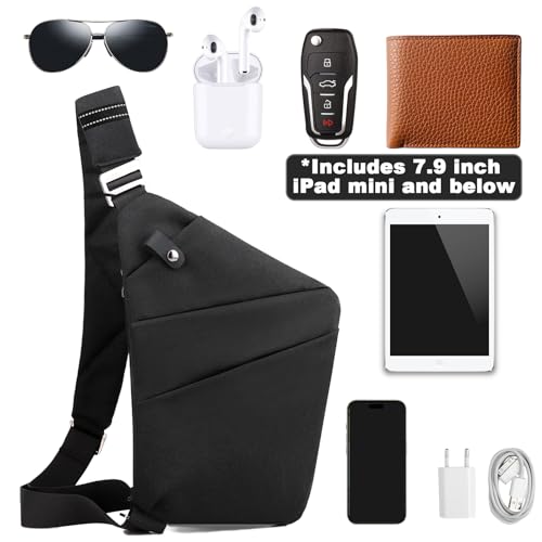 Anti Theft Travel Bag, One Shoulder Large Capacity Cross-body Bag Chest Fashion Lightweight Sling Bags for Travel Sports4