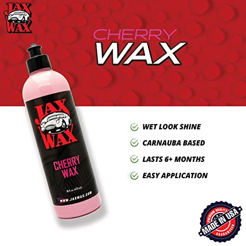 Jax Wax Cherry Wax - 16 Oz Premium Showroom Finish For Cars, Boats, And More - Restores Color And Gloss With Long-Lasting Protection - Perfect For Enthusiasts And Professionals Alike #TOP1