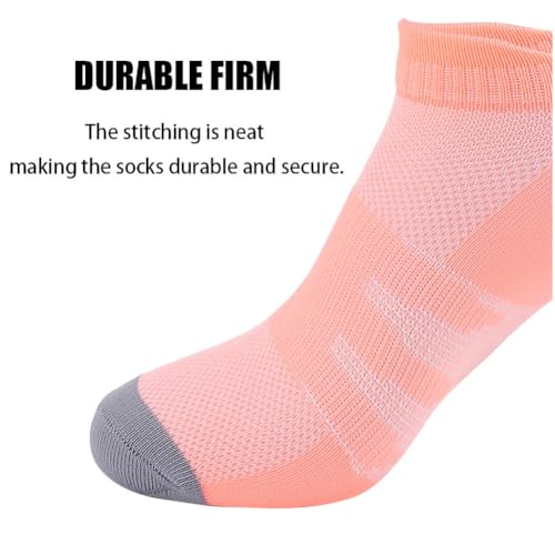 5 Pack Ankle Socks for Men Athletic Hiking Running Sports Compression Socks with Anti-Slip Comfort Cushioned2