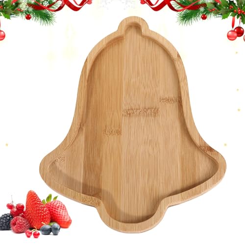 Charcute Charcutory, Bandeja de Navidad de Madera | Evitar cualquier evento con una Tarjeta de embutidos navideños. Perfecto para Mostrar Queso, l