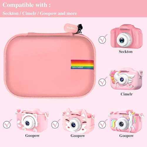 Funda para cámara infantil Leayjeen compatible con cámaras digitales de juguete miniatura 3