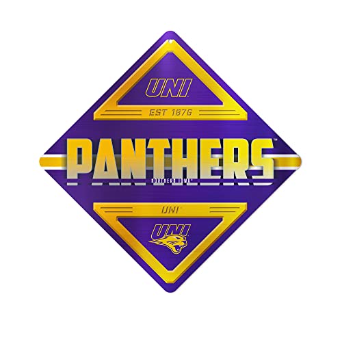NCAA Northern Iowa Panthers Metal Sign 16.5" x 16.5" Home Décor - Bedroom - Office - Man Cave