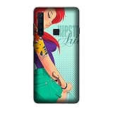 Generico Coque Housse compatibles pour Samsung Galaxy A9 (2018) Princesses Modernes Hipster Petite Sirène/Imprimer Aussi sur Les côtés/Téléphone Hard Snap on Anti-Slip Anti-Scratch Résistant aux Choc