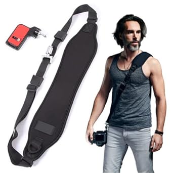 Axcess Focus F-2 Camera Sling Shoulder Strap Quick Release Plate Belt DSLR Rapid Tape