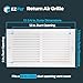 EZ-FLO 12 x 6 Inch (Duct Opening) Return Air Vent Cover for Wall or Ceiling, Solid Steel Return Air Grille, HVAC Vent Cover, White, 61626
