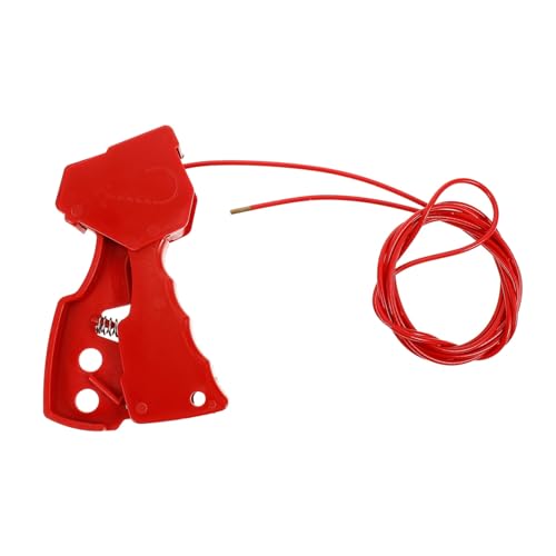 KICHOUSE Lockout Cable Adjustable Industrial Safety Lockout Self-Locking Feature 3.5mm Uv-PVC 2.4m