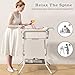 iNeibo Collapsible Baby Bathtub with Stand and Soft Infant Cushion - Suitable for 0-36 Months Toddlers - Back Pain Saving Design