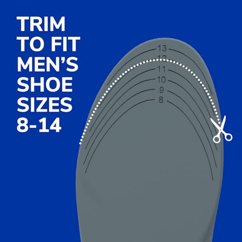 Image of Dr. Scholl's Stabilizing Support Insole Improves Posture, Alignment & Balance. Added Arch Support for Flat Feet & Overpronation (Men's 8-14), Trim to Fit Inserts Gray