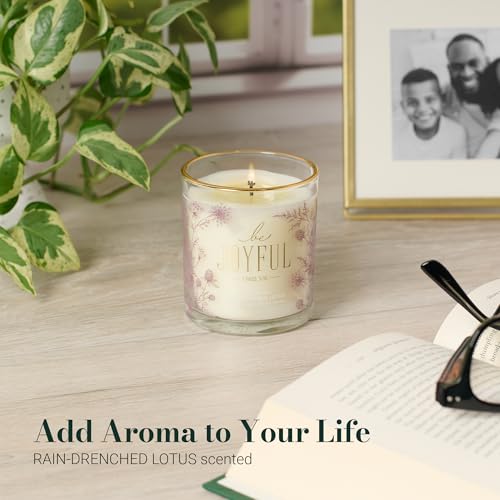Image of Christian Art Gifts Be Joyful Scented Candle: Soy Wax, Pure Essential Oils