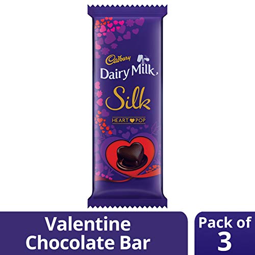 Image of Cadbury Dairy Milk Silk Valentine Chocolate Bar, 3 x 150 Grams