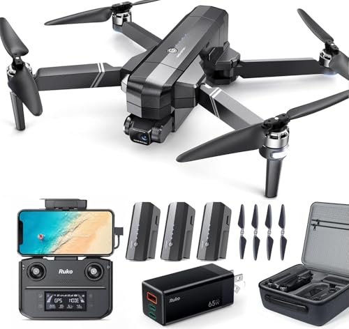 Image of Ruko F11GIM2 Drone 3 Batteries and PD65W USB C Charger