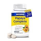 Enzymedica Papaya Enzymes Chewable, Digestive Enzymes for Women and Men, with Organic Papaya Juice and Chlorophyll, High Potency Bromelain & Papain, Vegan, Papaya-Mint Flavor, 120 Tablets