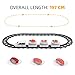 Toys: Plastic for Dining Table, Interactive Rotating Railway Playset, Electric Track for Under Christmas Tree - Perfect for Kids Boys Girls (White)