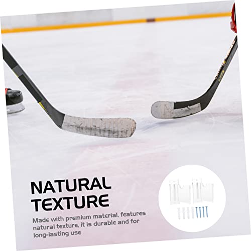 INOOMP 3 Conjuntos De Bastões De Hóquei Cabides Transparentes Suportes De Prateleira Transparentes S