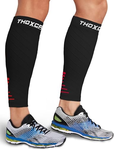 Thoxcare Calf Compression Sleeve for Men Women (2 Pairs), Leg