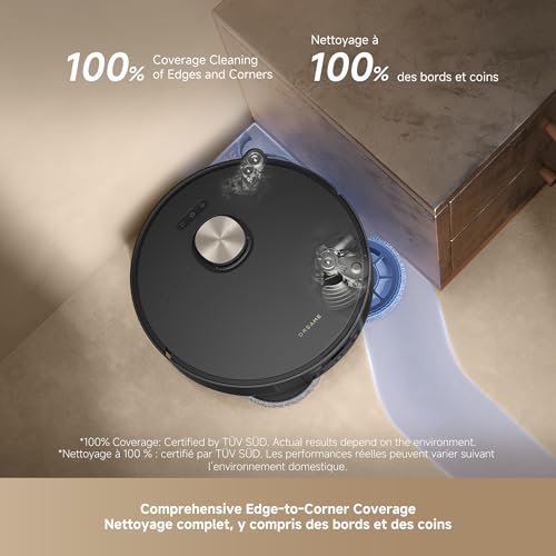 Image of DREAME L50 Ultra Robot Vacuum and Mop Black with Auto-Empty and Mop Self-Cleaning, Precise Obstacle Avoidance, 19,500Pa Suction, HyperStream Detangling DuoBrush