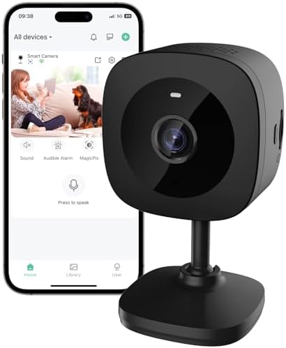 2K Cameras for Home Security, Night Vision, 6 IR LEDs Indoor Camera for Elder/Baby/Dog/Pet, Findview Pet Camera, 3-day Cloud Storage, 24/7 SD Card Storage, AI Motion Detection, 2-Way Audio Dog Camera