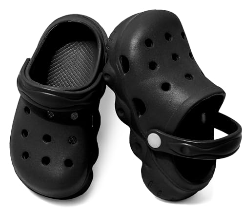 Image of INMINPIN Kids Cute Clogs Cartoon Garden Shoes Boys Girls Slides Slippers Indoor Outdoor Children Water Shower Beach Pool Sandals
