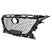 KUAFU Front Grill Compatible with 2014 2015 2016 Mazda 3 Axela Bumper Upper Hood Grille Painted Black