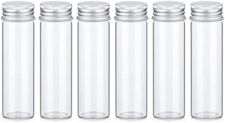 Pack Of 6 Heavy Duty Propagation Test Tube High Grade Borosilicate 3.3 Glassware 10Cm X 3Cm Glass Vial Flat Bottom Ideal For Biology Chemistry Laboratory Experiments And Education