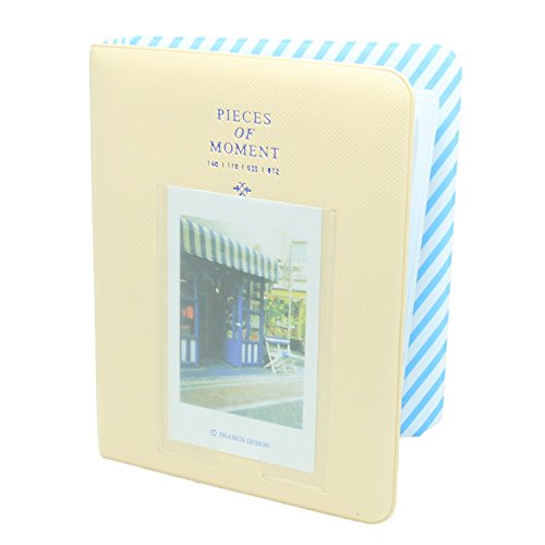 CAIUL Book Album Compatible with Mini 12 11 8 8+ 9 7s 70 90 25 26 50s, SP-2, Polaroid PIC-300 Z2300 Films, 64 Photos, Cream