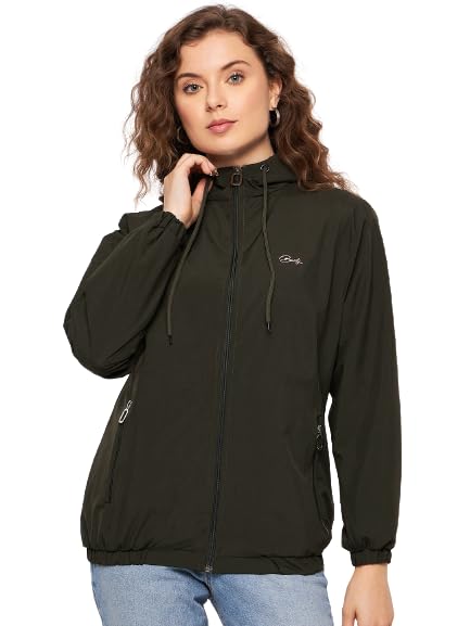 Image of Women Wind Proof Windcheater | Women Winter Sports Windcheater Zipper Jacket | Full Sleeves Women's Stylish Jacket