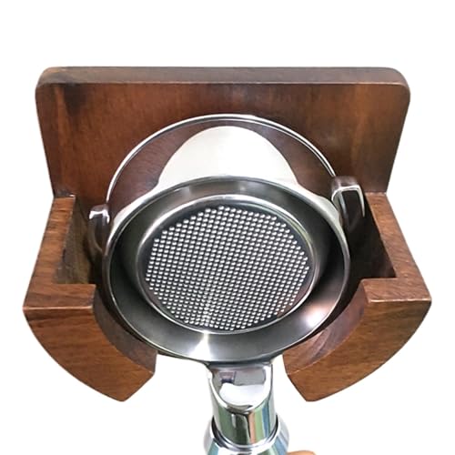 Portafiltro de café,Portafiltro de pared, Rack de montaje en pared portafiltro de madera, Rack de almacenamiento portafiltro de 51/53/54/58 mm para preparación de café para restaurantes,