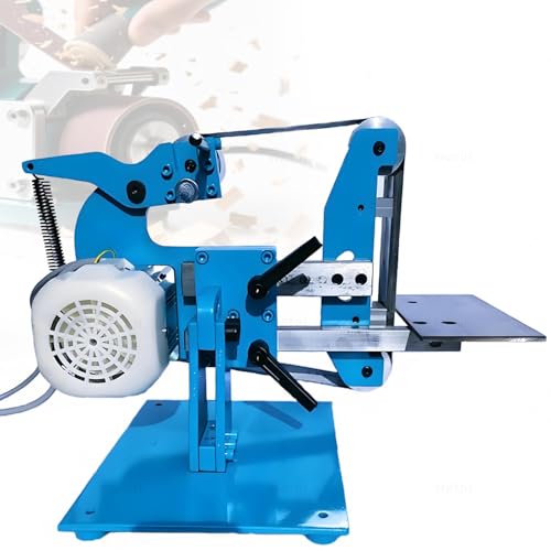 YNITJH Lijadora De Banda De Banco 915,Estructura De Acero De 10mm,Motor Sin Escobillas 750w/1100w,Máquina De Lijado Y Pulido para Metales,Maderas Y Modelismo 1100W