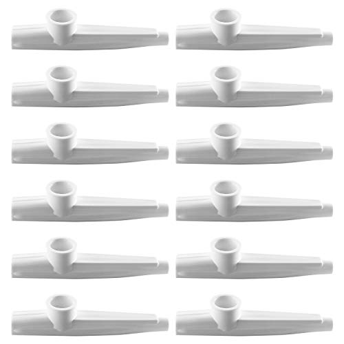 Lot de 12 kazoo Tiger KAZ7 blanc instrument musique éveil musical scolaire