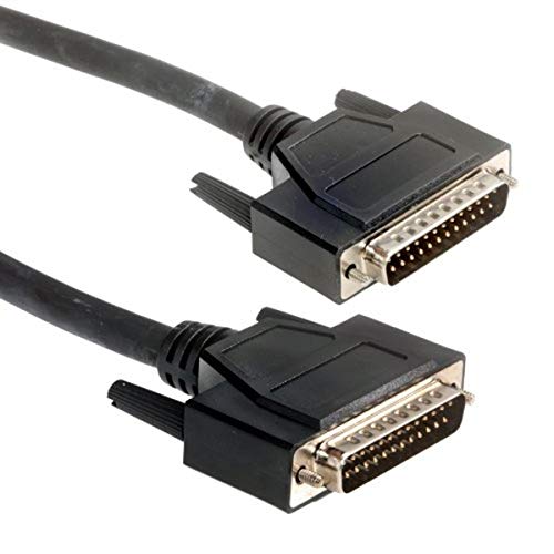 Câble D-Sub DB25 Amphenol gaine LSZH anti-fumée noir pour switch et routeur