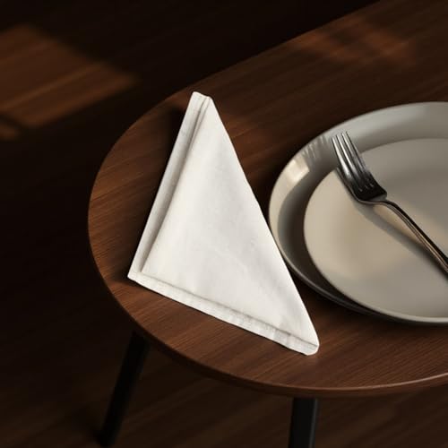 Servilletas de lino elegantes para bodas y banquetes, paños de tela reutilizables de 6 piezas 3