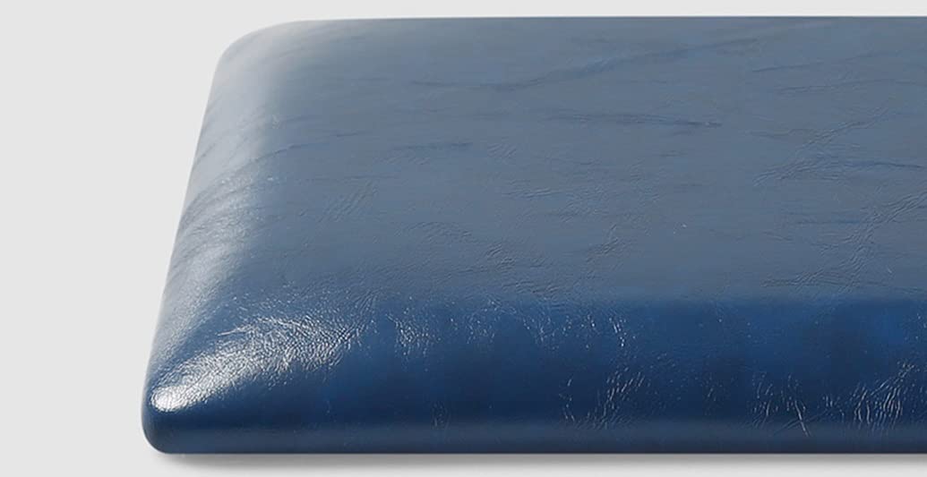 GHJL Leather Chair Cushions, Indoor/Outdoor Soft Seat Pad, Durable Waterproof Non-Slip Sponge Cushion (Peacock Blue, 30 * 40cm) — image 1