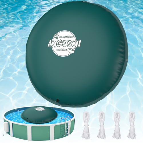 Angooni 10ft Pool Pillow with Ropes & Dual Valve, Green