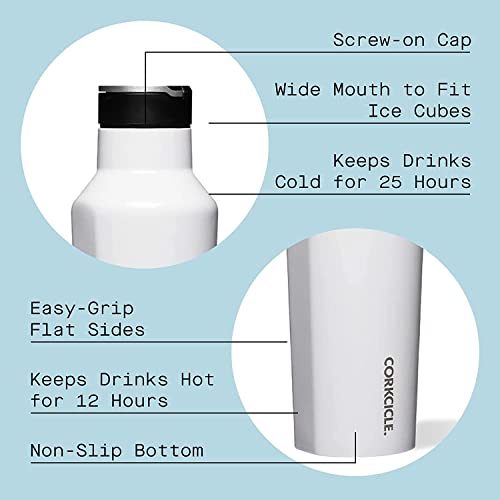 Fan Brander TUM-20O-WH-SCANTN-PUR-E101 Ncaa Corkcicle Insulated Canteen Water Bottle  thumb #1