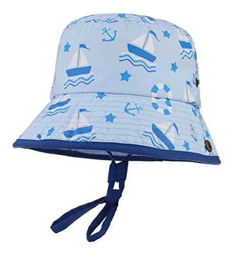 GEMVIE Bonnet Chapeau Soleil Plage Anti UV Enfant Bébé Garcon Printemps Eté Tour De Tête 52cm