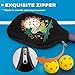 ZCFYGDX Pickleball Paddle Cover Polyester with Zipped Closure, Covers Fit All USAPA Approved Paddles, 2pc Universal Pickle-Ball Racket Case Only, Durable Equipment, Coconut Tree Pickleball Print