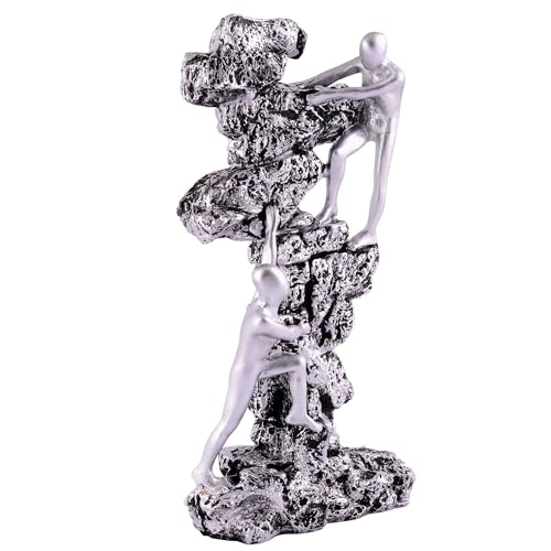 Image of AshLova Men Climb on wall Showpiece for Home Decor Showpiece, Atlas Sculpture for Office Table Decor Multicolour - 10