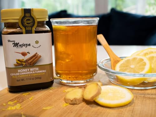 Miel natural con semillas negras, canela y cúrcuma 500g miniatura 6