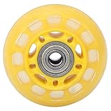 Le trou du milieu est constitué d'un roulement 608 précis, ce qui rend le fil glissant lorsque la roue roule.