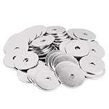 50PCS 1/4' x 1-1/4' Fender Washers, 18-8(304) Stainless Steel Flat Fender Washer, 1/4' ID x 1-1/4' OD, 0.06'' Thick