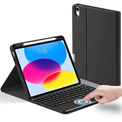 YMXuan Case with Keyboard for iPad (A16) 11th Generation 11-Inch (2025) / iPad 10th Gen 10.9" (2022)