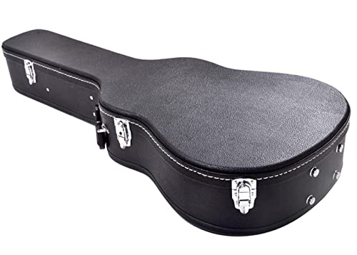 Deviser Estuche Rígido PH-A10 Case Guitarra Acústica Tipo Folk o Similar, buena calidad, Negro