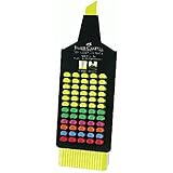 Tinta hecha a base de agua Faber Castell Textliner - Expositor de 60 marcadores fluorescentes, colores surtidos