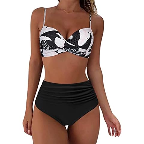 High Waist Halter Neck Bikini Set Cover